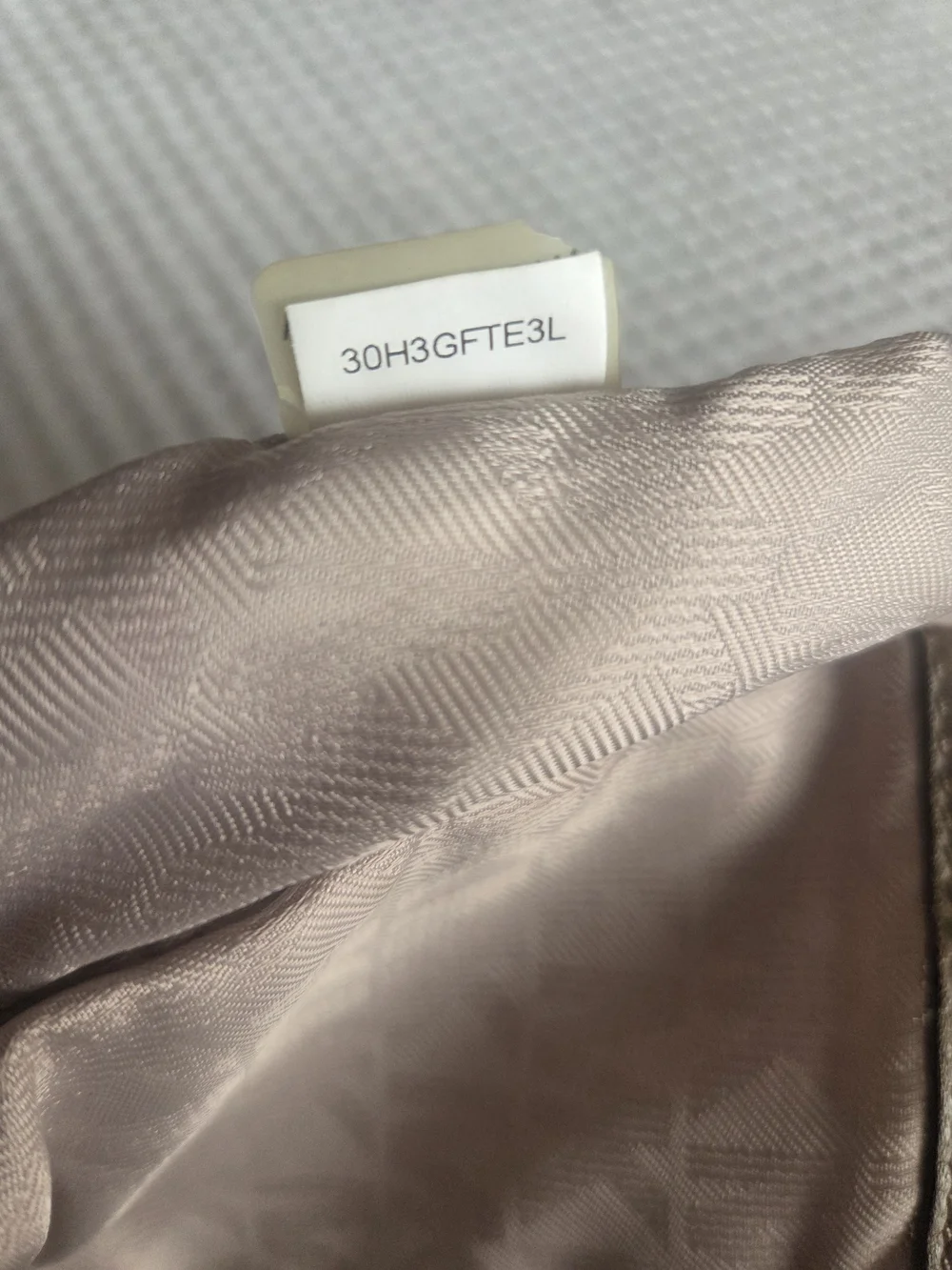 Michael Kors Taupe Pebbled Leather Shoulder Bag with Gold Hardware
